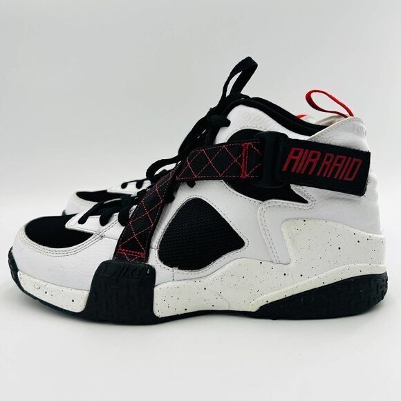 Nike Air Raid Sneakers White/Black High-Top Shoes Size 9.5 - Picture 6 of 14